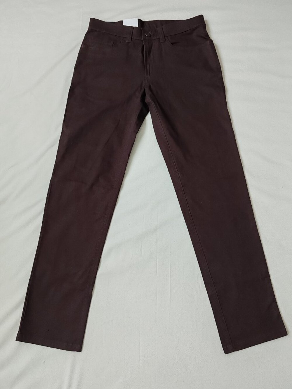 NWT Haggar Men's Slim Straight 5-Pocket Flex Waistband Pants NWT 30x32 Brown
